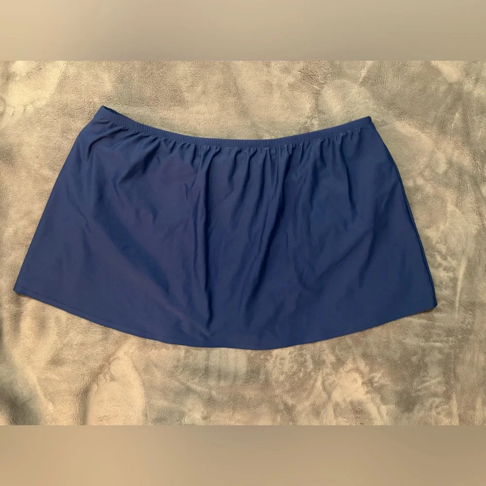 Lane Bryant Swim Cacique Women's Blue Swim Bottom - Picture 7 of 7